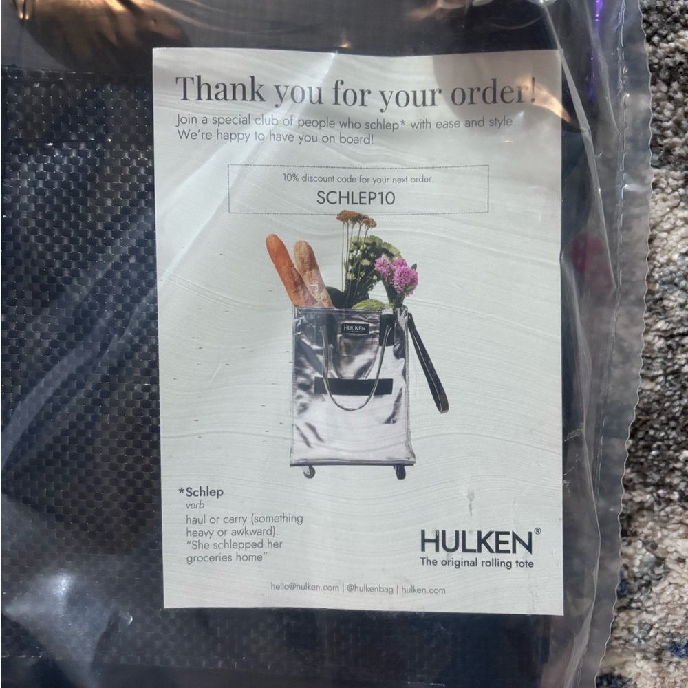 HULKEN Silver medium travel bag